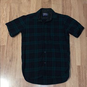 Pendleton Blue / Green Plaid Flannel.